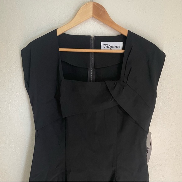 Tatyana “Ella” Black Wiggle Classic Pencil Dress Bettie Paige - Picture 2 of 10